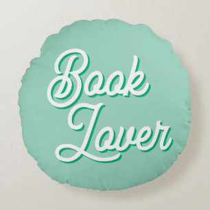 Cojín Redondo Almohadón Redondo Cozy para Amante de los Libros V