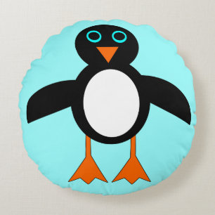 Cojín Redondo Almohín de pingüino