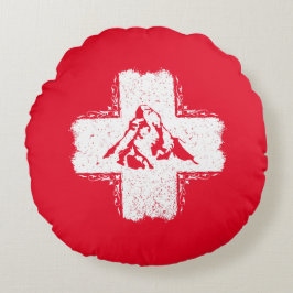 Cojín Redondo Alpes suizos Matterhorn - Suiza