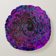 Alucinante Remolino Líquido Retro Negro y Magenta