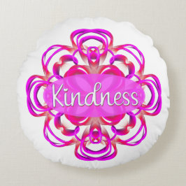 Cojín Redondo Amabilidad en rosa