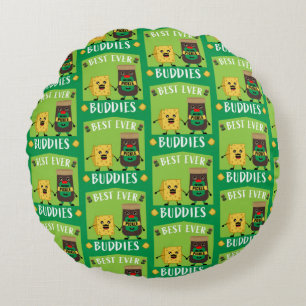 Cojín Redondo amantes del queso cheddar británico y pickle
