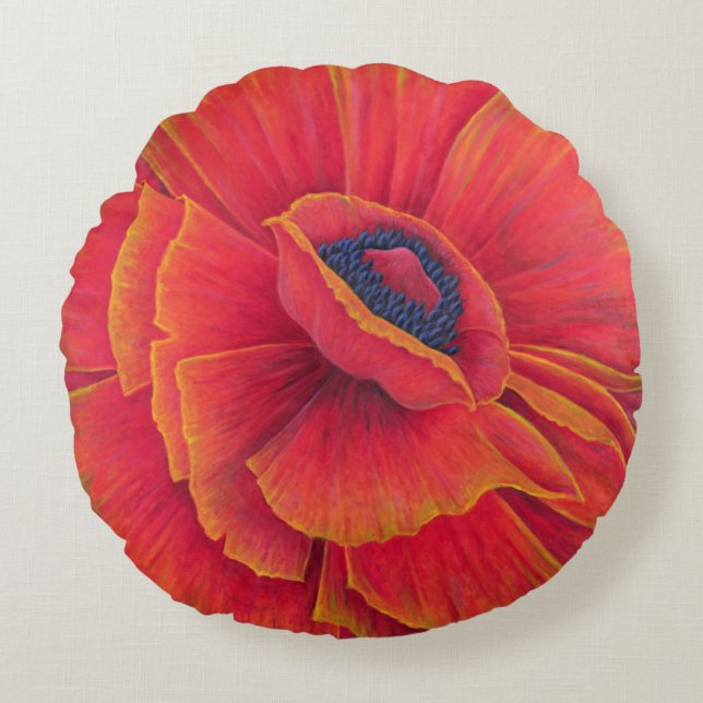 Cojín Redondo Amapola grande 2003 (Anverso)