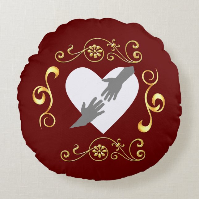 Cojín Redondo Amar (Anverso)