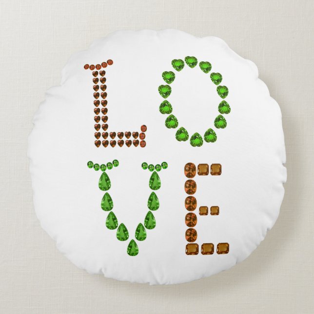 Cojín Redondo Amar (Anverso)