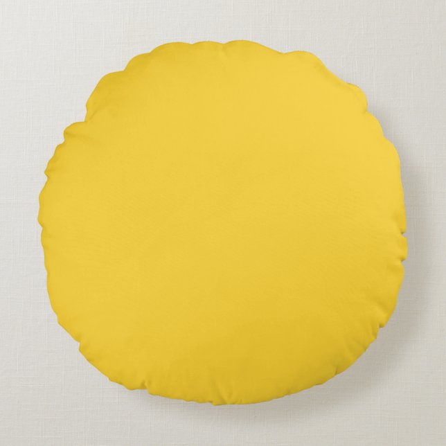 Cojín Redondo Amarillo (Anverso)