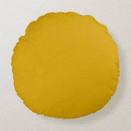 Cojín Redondo Amarillo Mostaza