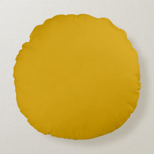 Cojín Redondo Amarillo Mostaza