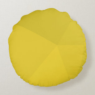Cojín Redondo Amarillo, simple, moderno, genial, arte geométrico