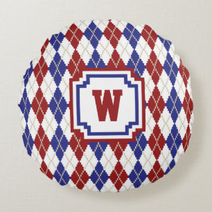 Cojín Redondo Americana Argyle Round Pillow