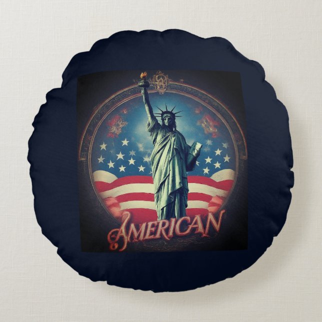 Cojín Redondo Americano (Anverso)