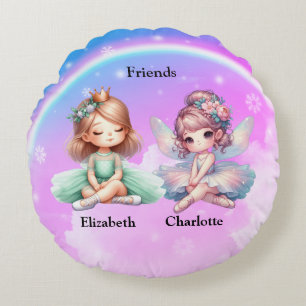 Cojín Redondo Amigos chicas