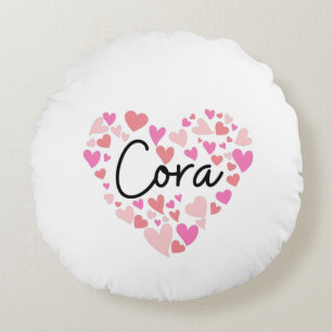 Cojín Redondo Amo a Cora