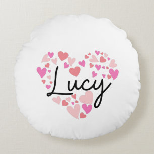 Cojín Redondo Amo a Lucy