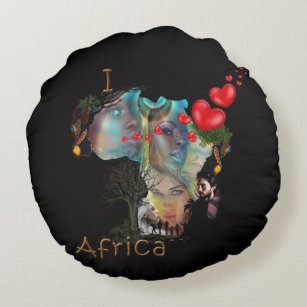 Cojín Redondo Amo África