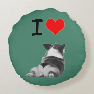 Cojín Redondo Amo extremo del Corgi