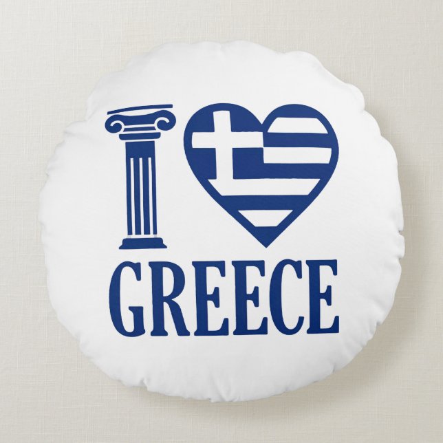 Cojín Redondo Amo Grecia (Anverso)