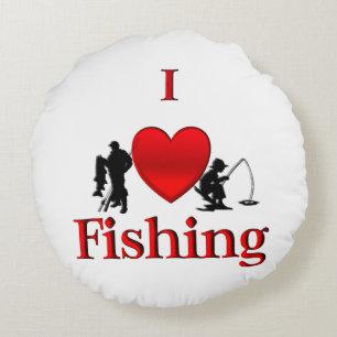 Cojín Redondo Amo la Pesca
