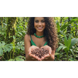 COJÍN REDONDO AMOR DE SELVA TROPICAL 