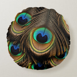 Cojín Redondo Amor del pavo real