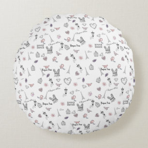 Cojín Redondo Amor en Peris Moda Bohemia Chica de Boho Floral