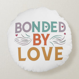 Cojín Redondo Amor une - Multicolor "unido por amor"