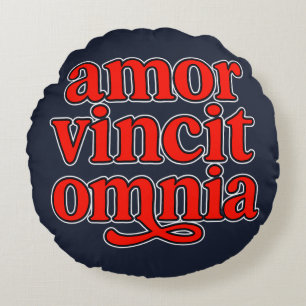 Cojín Redondo Amor vincit omnia