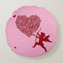 Cojín Redondo Amor y romance - Especial del Día de San Valentín
