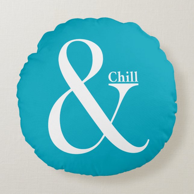 Cojín Redondo Ampersand Chill (Anverso)
