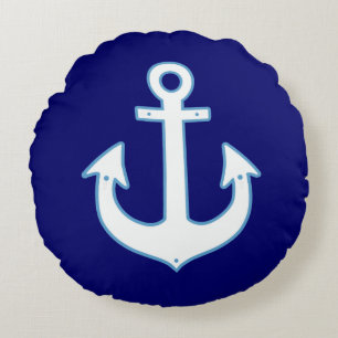 Cojín Redondo Ancla náutica