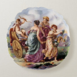 Cojín Redondo Ángel de la guarda que encabeza el camino