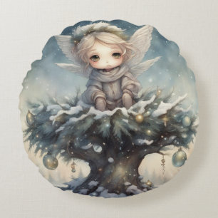 Cojín Redondo Ángel de Navidades pequeños