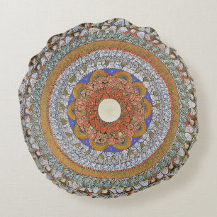 Cojín Redondo Ángeles por Hildegard von Bingen