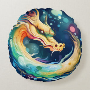 Cojín Redondo Animal de Sueño Dragón de Fantasía 4