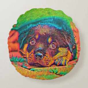 Cojín Redondo AnimalColor_Dog_002