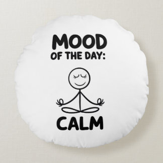 Cojín Redondo Ánimo del día calma Yoga Meditación