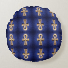 Cojín Redondo Ankh Symbol Bedeutung – Schlüssel des Lebens