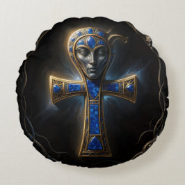 Cojín Redondo Ankh Symbol Bedeutung – Schlüssel des Lebens´3