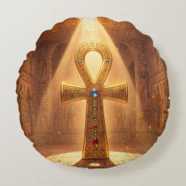 Cojín Redondo Ankh Symbol Bedeutung – Schlüssel des Lebens´6