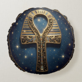 Cojín Redondo Ankh Symbol Meaning – Key of Life´10