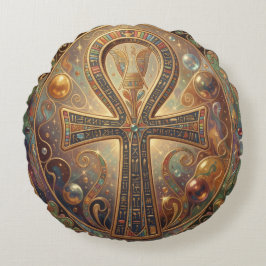 Cojín Redondo Ankh Symbol Meaning – Key of Life´2