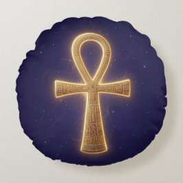 Cojín Redondo Ankh Symbol Meaning – Key of Life´3