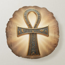 Cojín Redondo Ankh Symbol Meaning – Key of Life´9