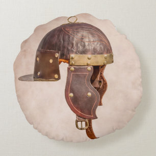 Cojín Redondo Antiguo casco militar romano