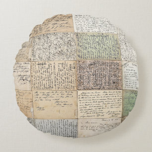 Cojín Redondo Antísimas postales Antecedentes de la época france