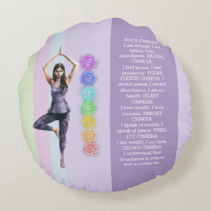 Cojín Redondo ANTISTRESS CALM CHAKRA VISUALIZATION relax