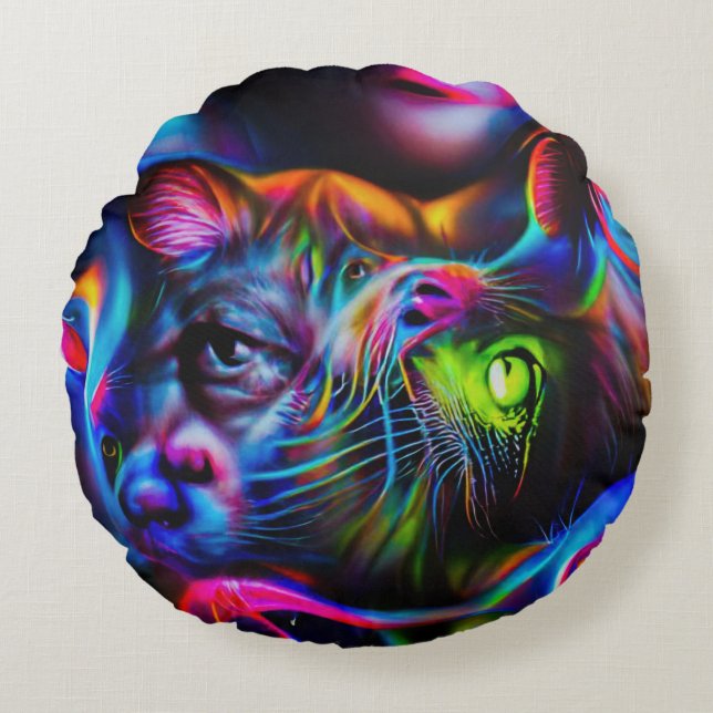 Cojín Redondo Antrofobia (Anverso)