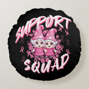 Cojín Redondo Apoyo Escuadrón Gnomo Guerrero Conciencia del Cánc