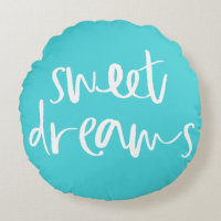 Aqua Blue Sweet Dreams Lettering Hand Lettering Ro