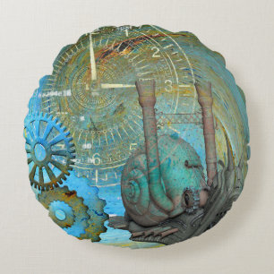 Cojín Redondo Aqua Steam Snail Traveller